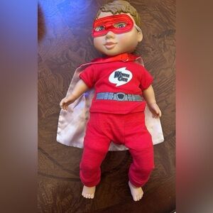Play Monster 2016 boy doll cape Wonder Crew Superhero.Excellent condition.